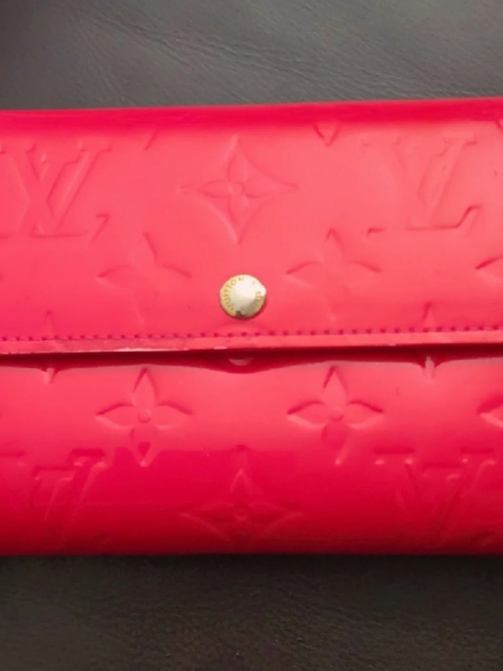 Louis Vuitton Vibrant Red Vernis Embossed Continental Wallet - Picture 1 of 3